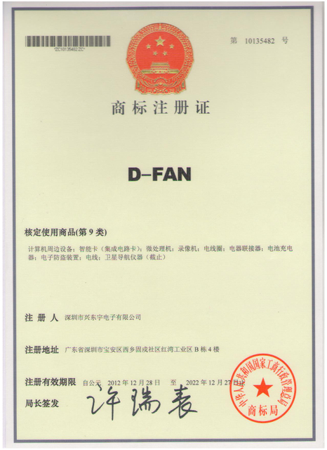  D-FAN Trademark-10135482 