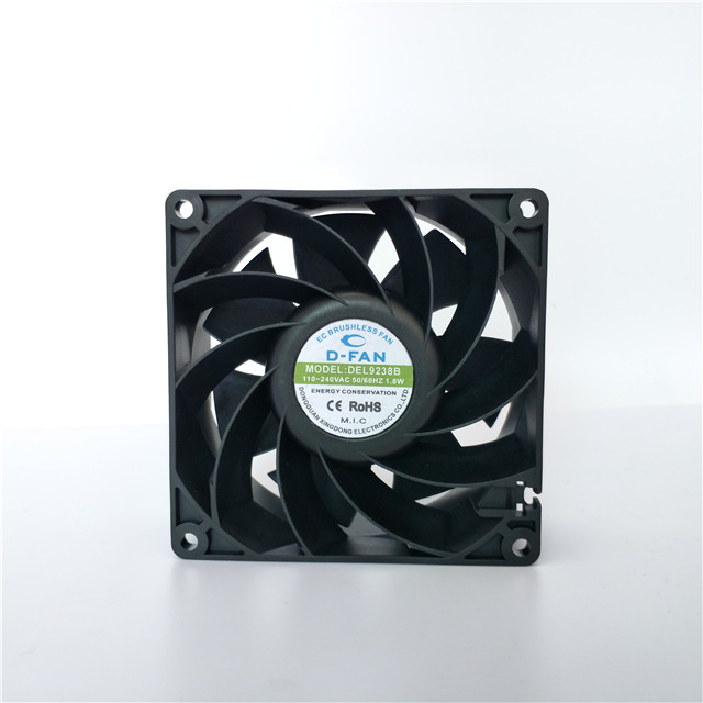 92x92x38mm 92mm brushless 9238 220v EC axial fan from China 
